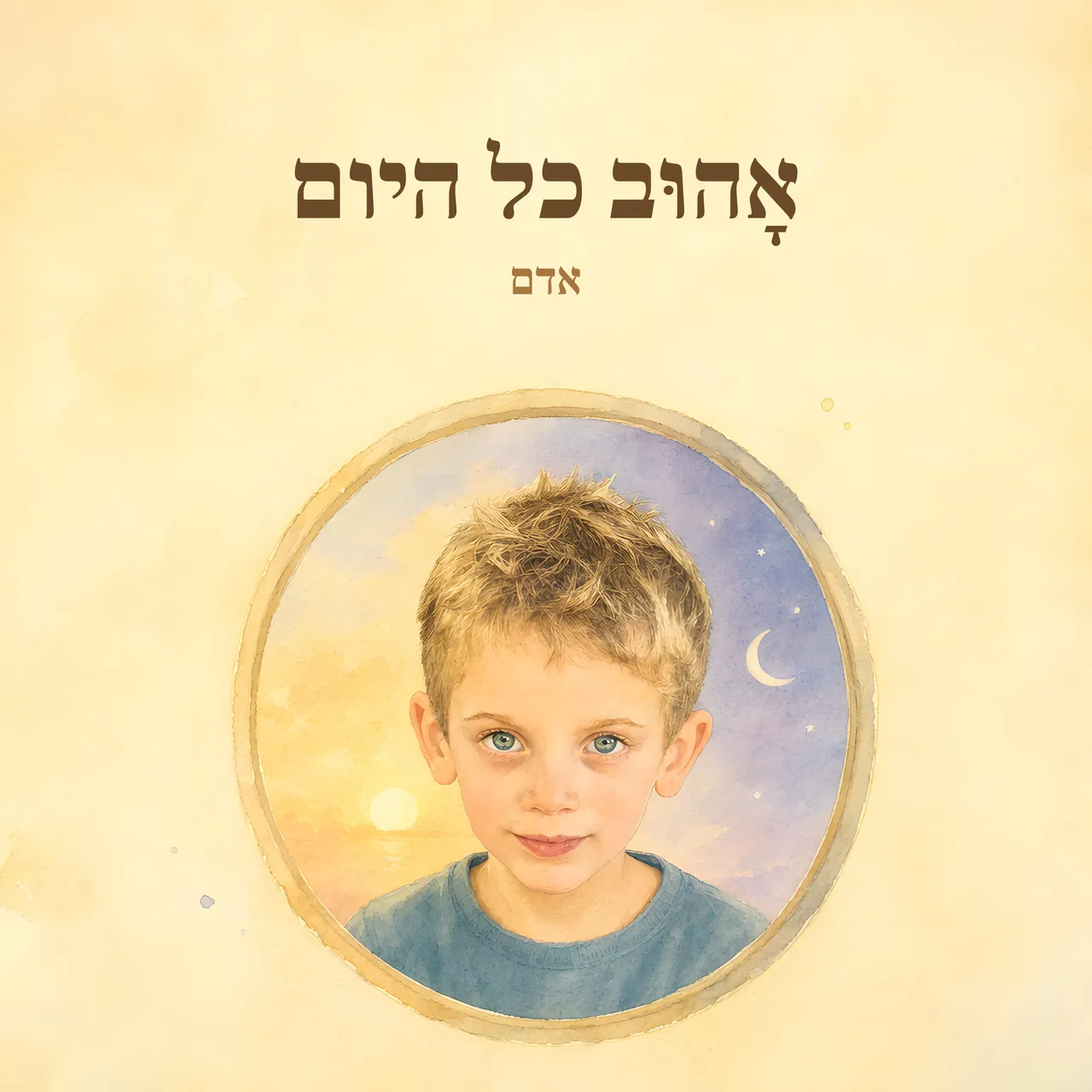 כריכת ספר הדוגמה, עם תמונת הילד
